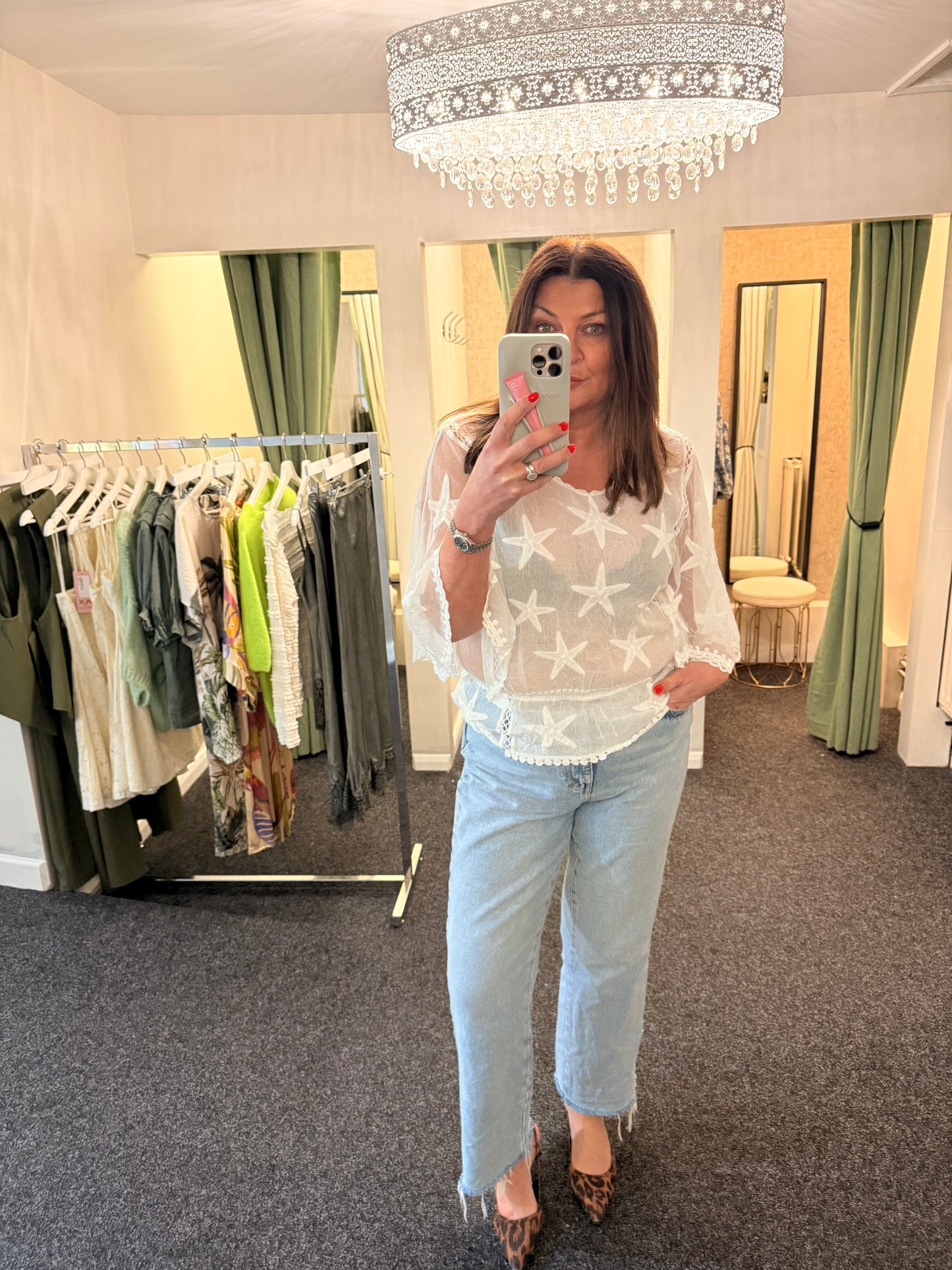 STAR ANGEL SLEEVE BLOUSE