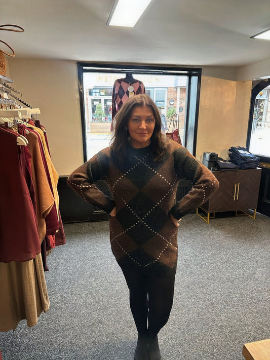 ADDRIANNA JUMPER DRESS/LONG LINE KNIT