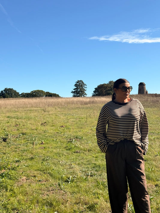 BEENA LONG SLEEVE STRIPE TEE