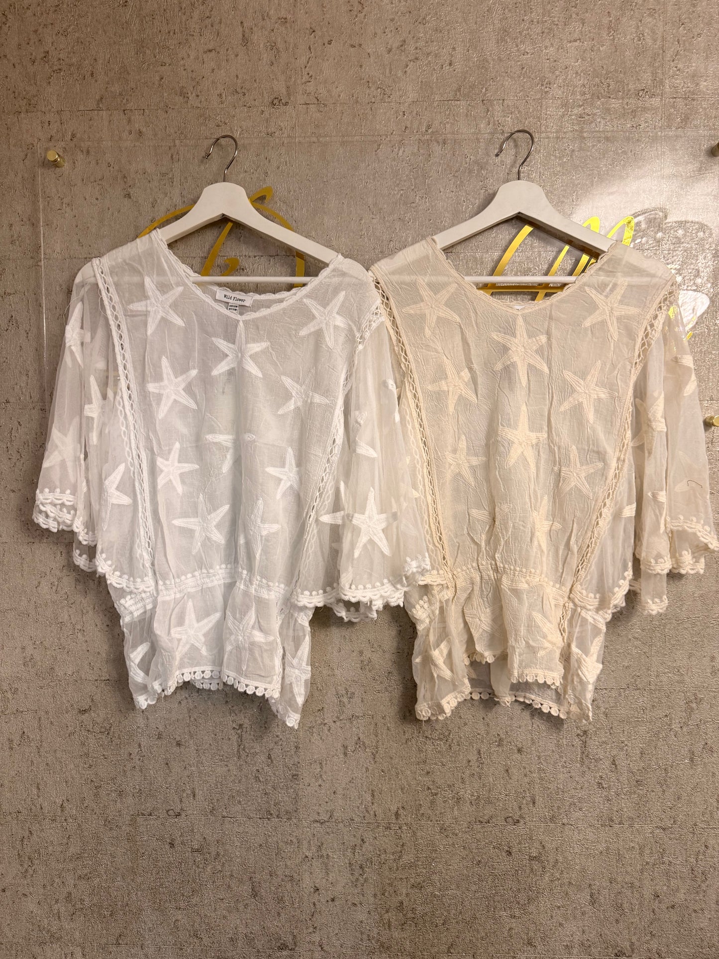 STAR ANGEL SLEEVE BLOUSE