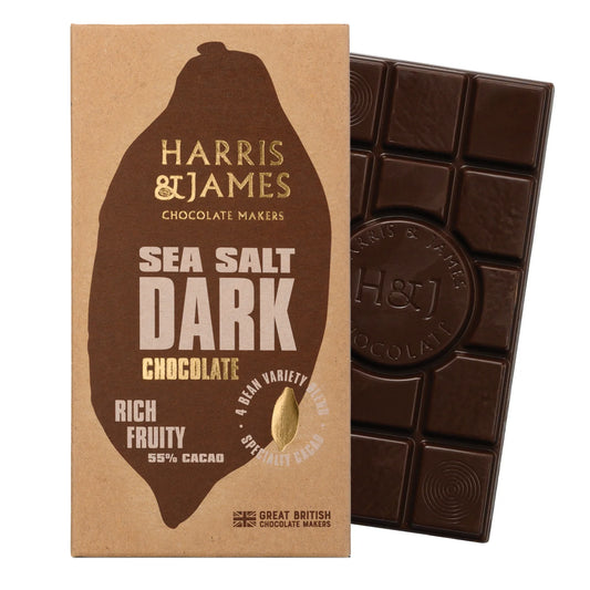 H&J Sea Salt Dark Chocolate Bar